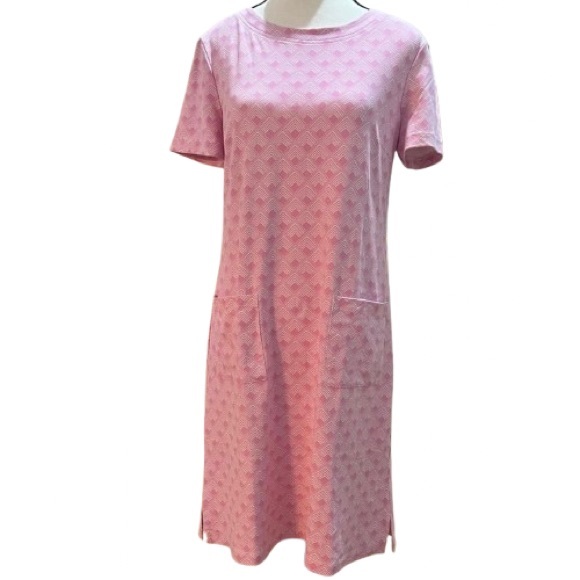 Persifor The Carter A Line Mini Dress Sz M Pink Preppy East Coast Resort Wear - Picture 2 of 14